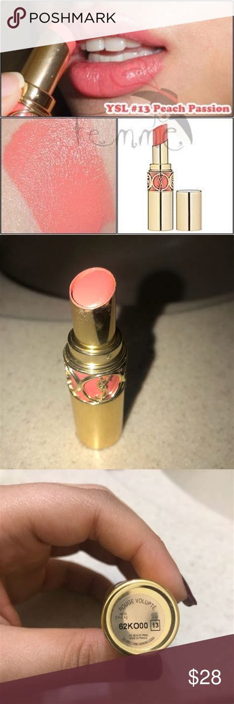 ysl rouge volupte 13 peach passion|YSL Peach Passion (13) Rouge Volupte Review & Swatches.